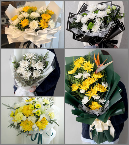 安徽安庆市岳西县姚河乡梯岭村白事花束代送